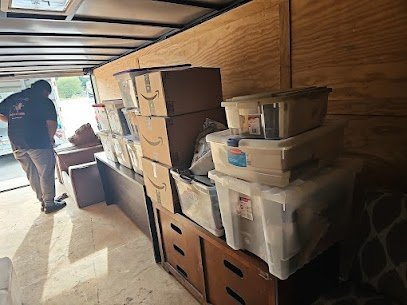 Loading totes and furniture with care — professional moving and packing services in South Hill, Virginia