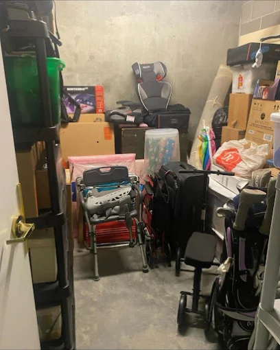 Storage and garage items organized for the move — professional moving and packing services in South Hill, Virginia